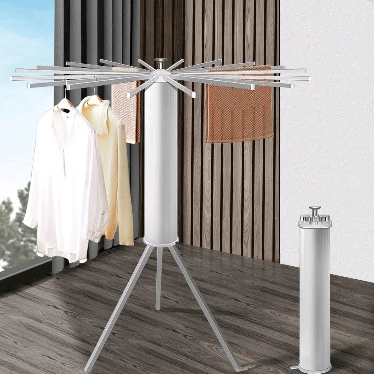 Umbrella Folding Clothes Drying Rack,Mini Telescopic Stand Coat