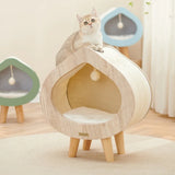 Wood Indoor Sleeping Habitats Cat Bed Kittens Washable