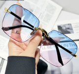 2024 New Frameless Cut Edge Sunglasses Fashion Summer