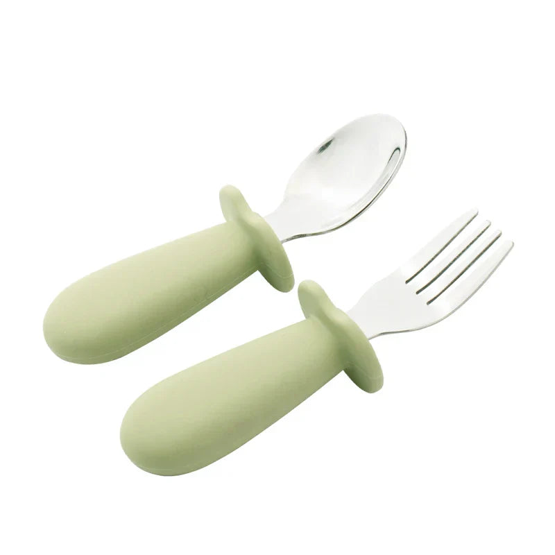 Solid Color Baby Gadget Tableware Set Children Utensil