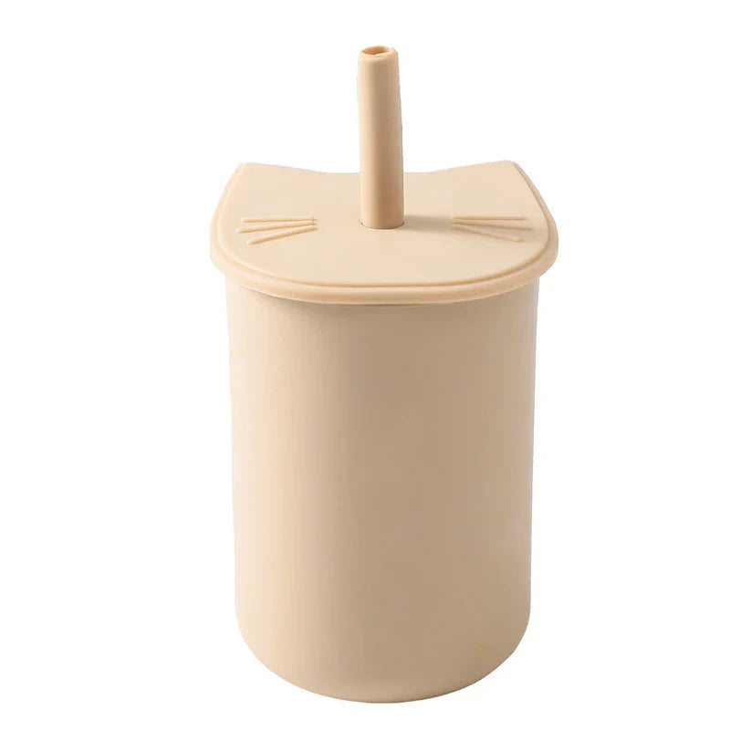 Baby Feeding Bottle Kids Cup Silicone Sippy Children