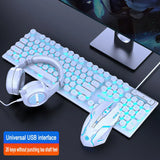 Three-piece Set Punk Gaming Keyboard and Mouse Earphone