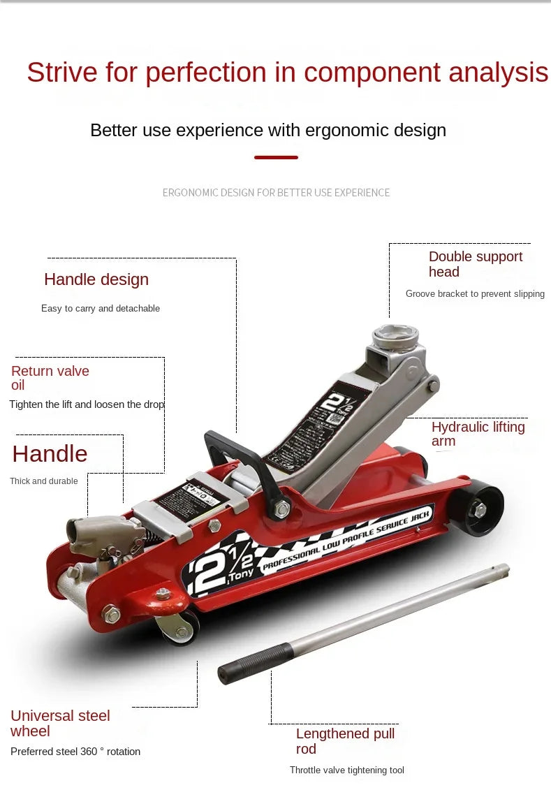 3ton Car Mounted Horizontal Jack SUV Car Sedan