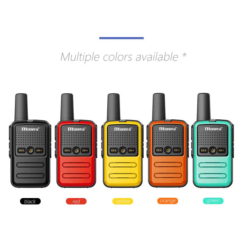 Btoera 2 Pcs Mini Walkie Talkie PMR 446