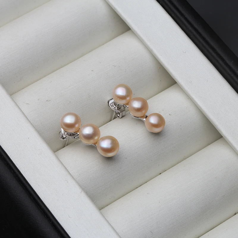 2024 Real 925 Sterling Silver Fine Natural Pearl