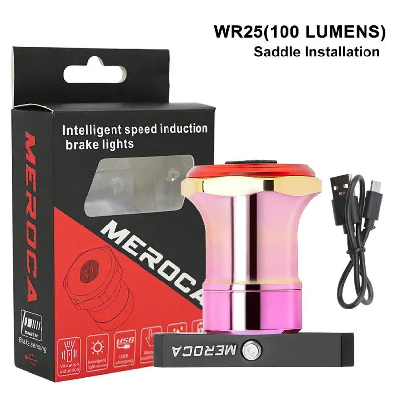 MEROCA Waterproof Bicycle Smart Sensor Brake Taillights WR15