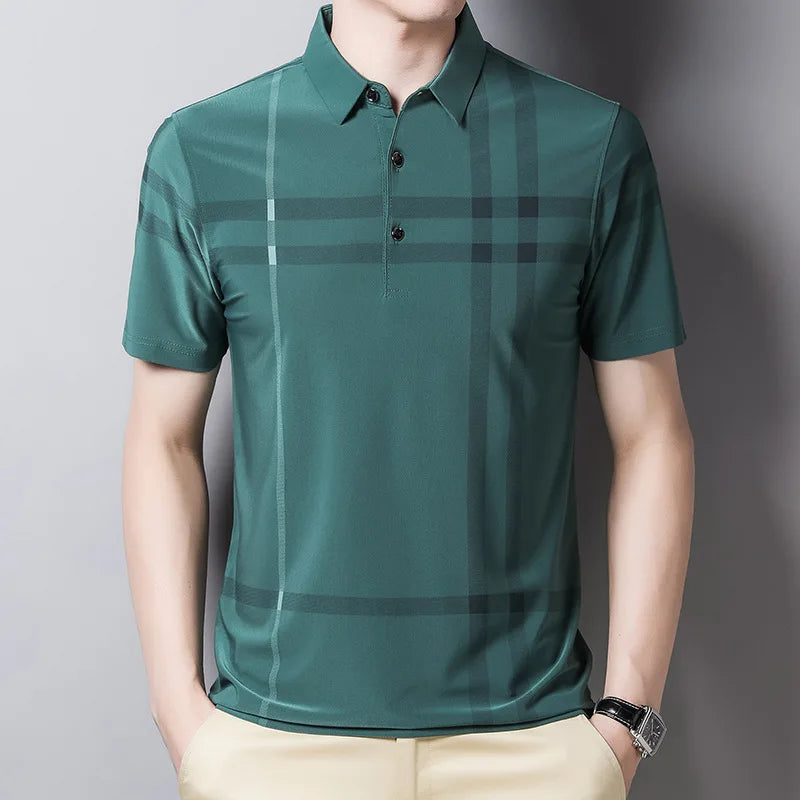 Summer Men's Polo Shirts With Short Sleeve Business
