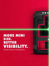 YEVOLT YVRLL4XS2/YVGLL4XS2 Red/Green Cross Line Laser Level 2-Line