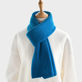 luxury cashmere knitted scarves solid color women or