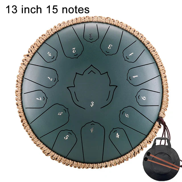 Hluru Music Drum 15 Notes Glucophone Steel Tongue