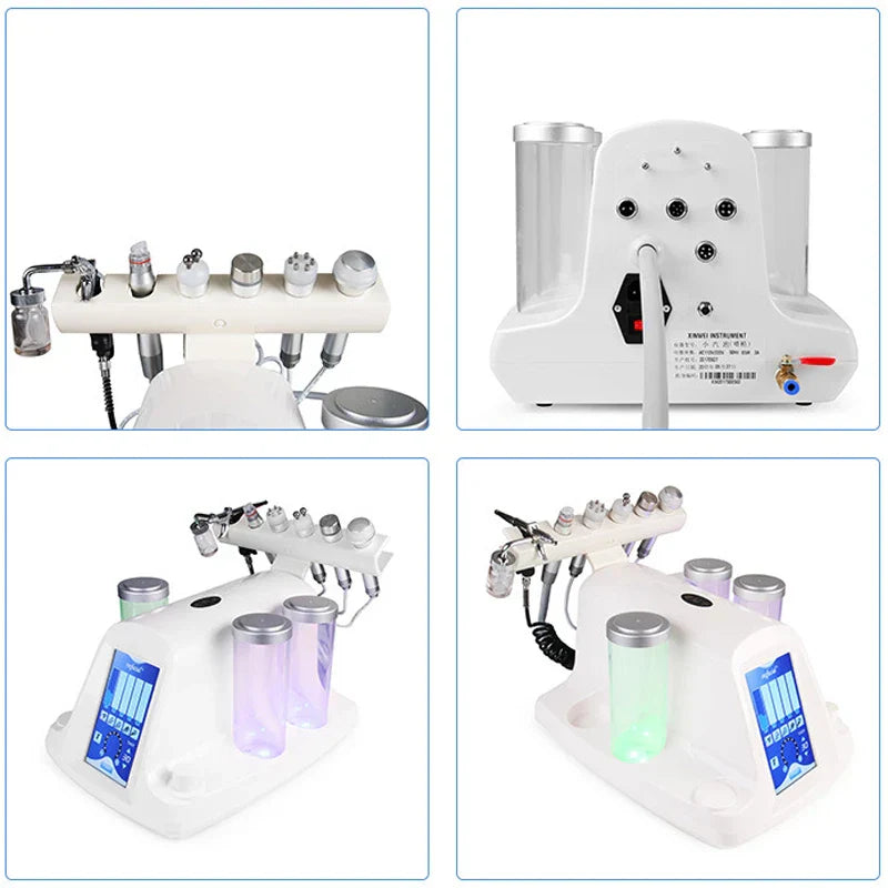 Six-headed small bubble beauty instrument Ultra-fine bubble skin
