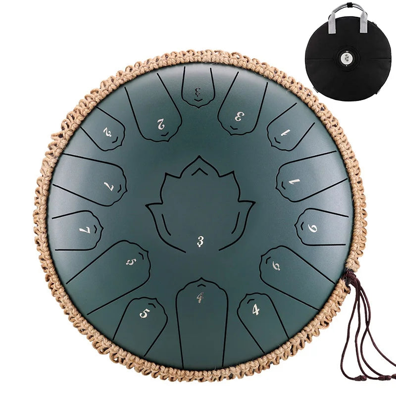 Hluru Music Drum 15 Notes Glucophone Steel Tongue
