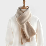 luxury cashmere knitted scarves solid color women or