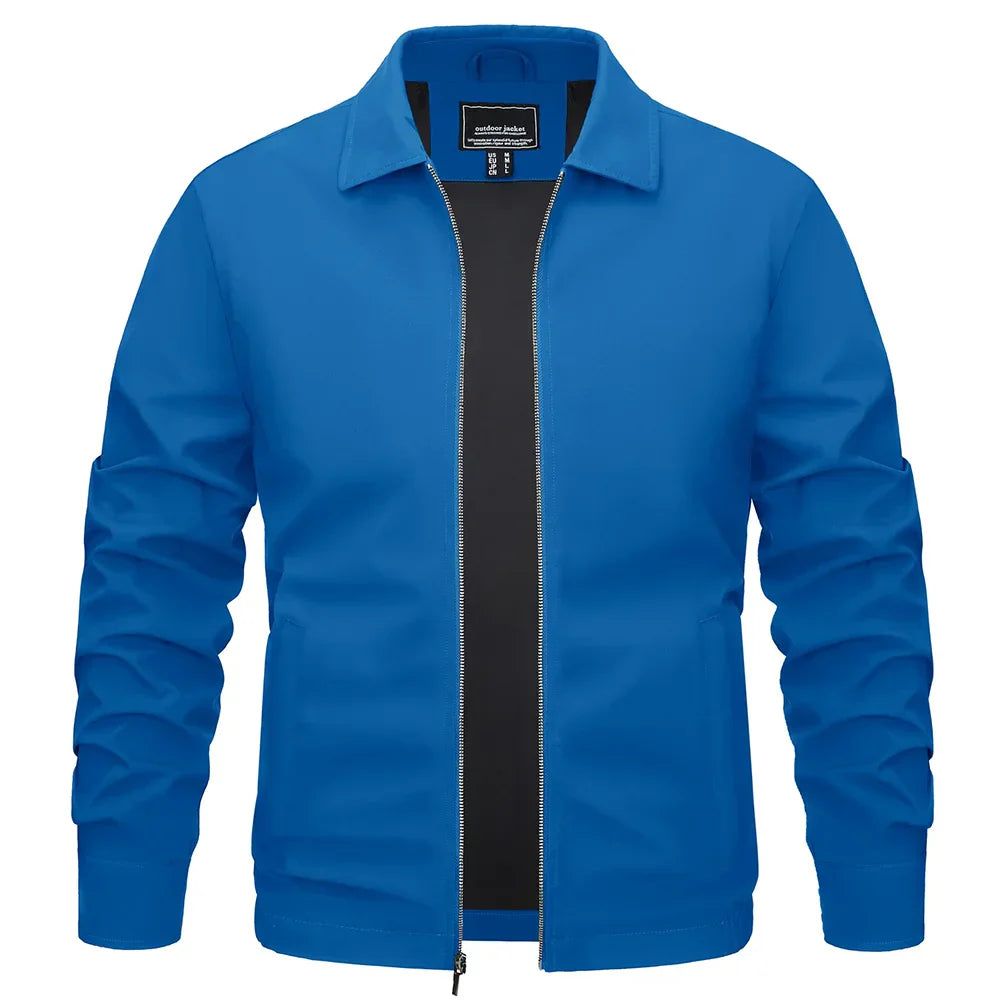 TACVASEN Lightweight Work Jackets Mens Classic Tunic Style