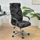 Geometry Printed Computer Chair Cover Elastic Office Chair