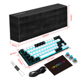 68 Keys Mechanical Keyboard Ergonomics RGB Backlit LED