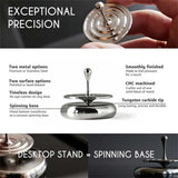 Spinning Top Rotating Magnetic Decoration Desktop Droplets Spiner