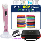 Creative 3D Printing Pen for Kids - LCD