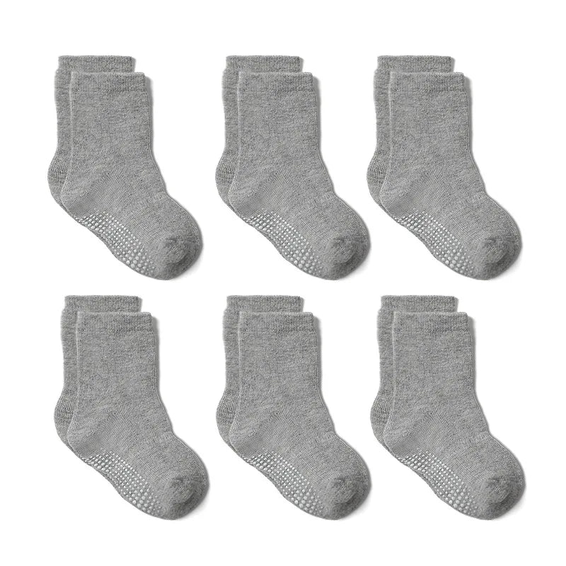 6 Pairs/Lot Fashion Children Socks Grip Crew Socks
