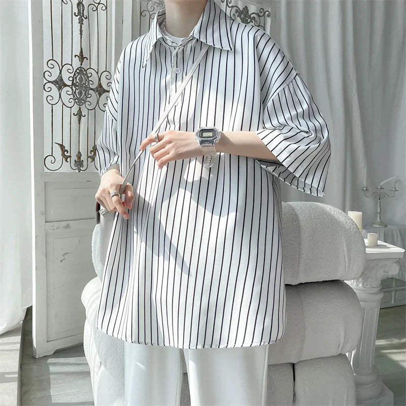 Told Tale Male Simple Stripe Polo Shirt Men