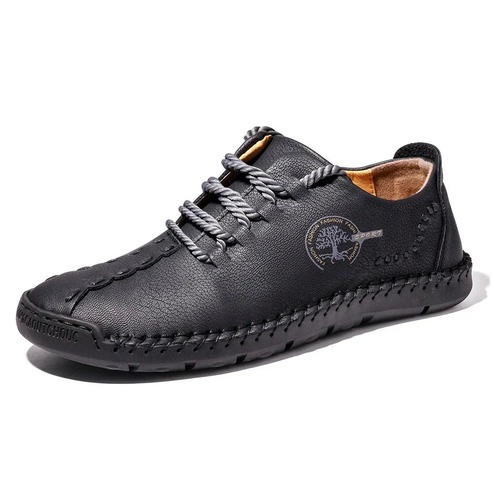 Handmade Leather Casual Men Shoes Design Sneakers Men