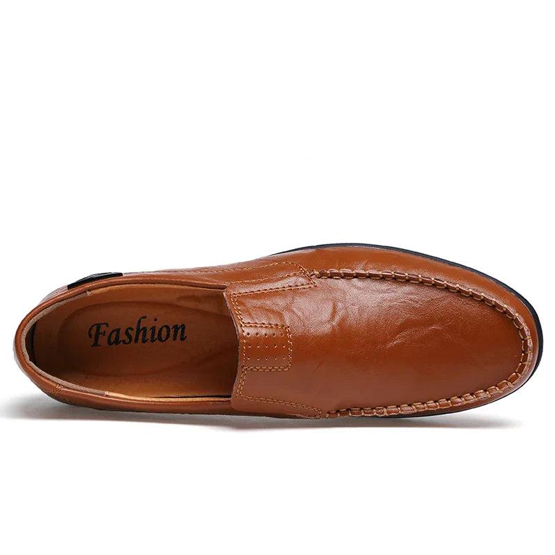 Genuine Leather Men Casual Shoes Luxury Brand 2023