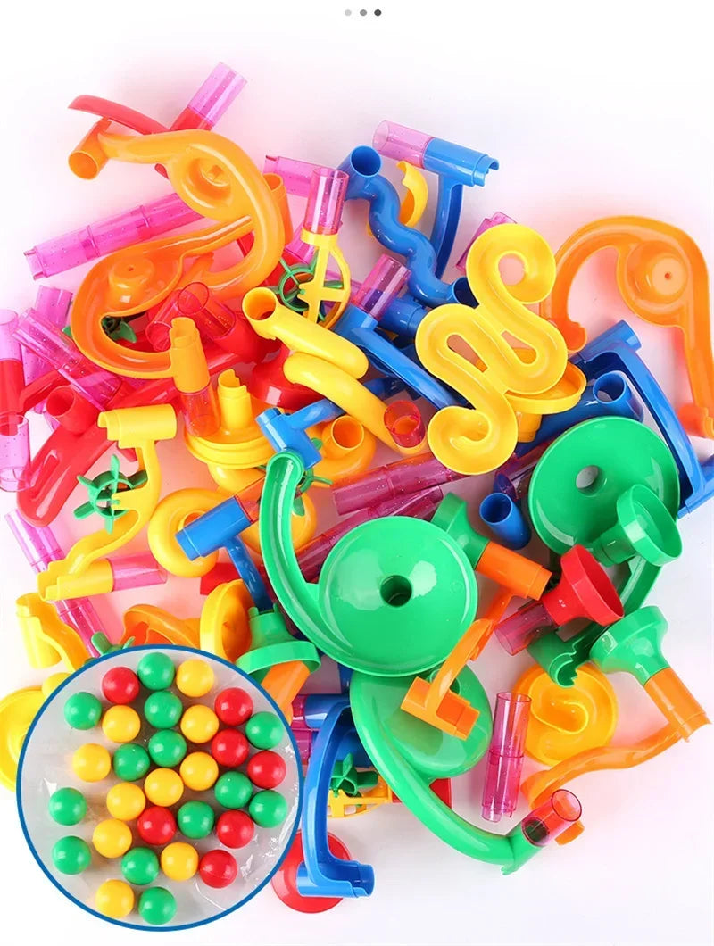 Marble Run Building Blocks Marbles Slide Toys Children