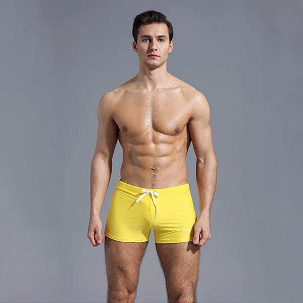 WY22 sexy soild color board tight men swimwear