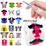 500Pcs Nail Form Nail Paper Holder Tools Forms