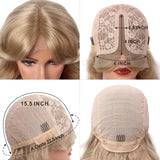 Ombre Blonde Lace Front Women Wigs 6X4X0.5 T