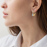 Trendy 14K Gold Plated Earrings 2023 Silver Hoops