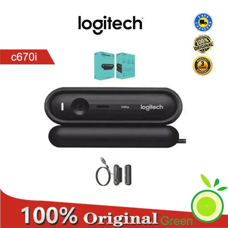 Logitech c670i webcam, 1080p intelligent FHD camera, USB,