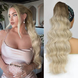 Vigorous Synthetic Long Body Wavy Drawstring Ponytail for