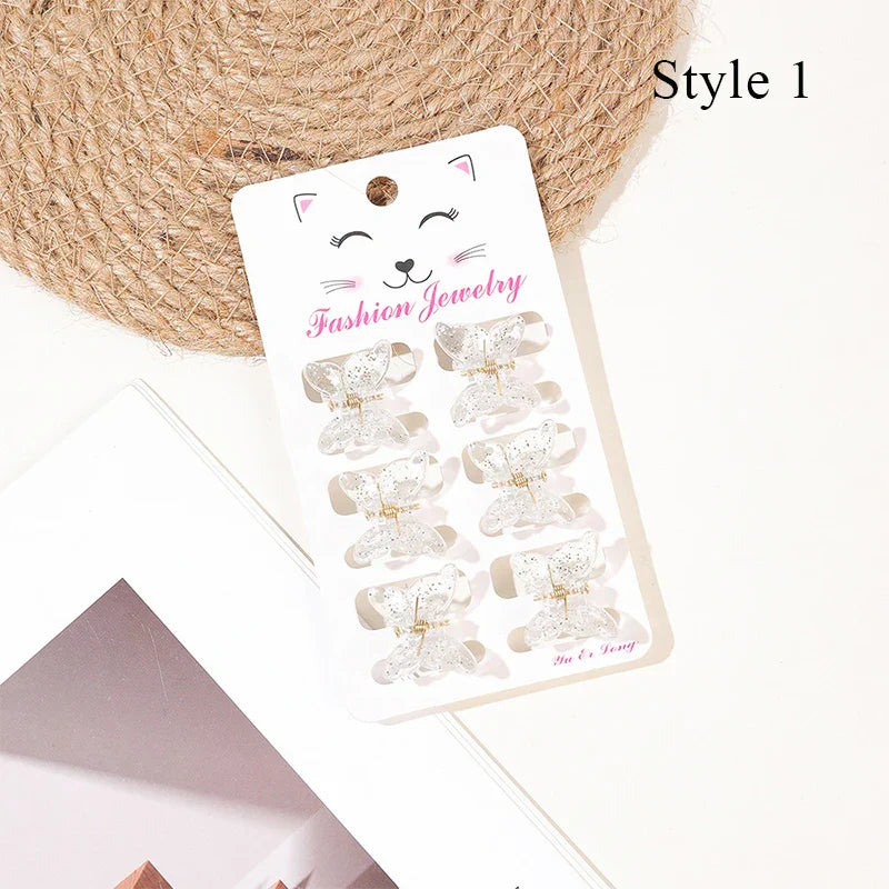 Hair Accessories For Women 6Pcs/Set Mini Crab Hair