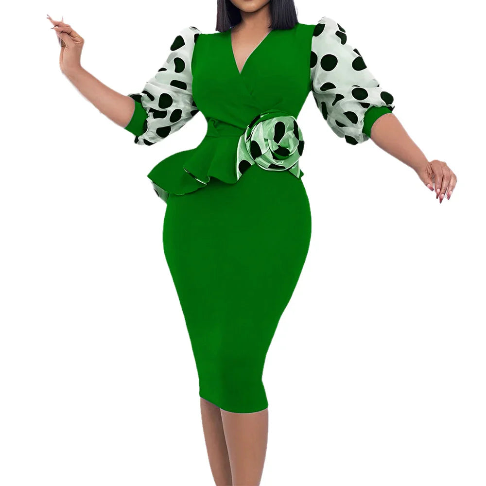 Plus Size Knitted Pencil Dress for Women Clothing