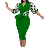 Plus Size Knitted Pencil Dress for Women Clothing