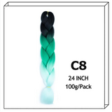 24Inch Synthetic Long Jumbo Ombre Braiding Hair For