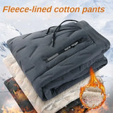 Fleece Cotton Plush Pants Men's Joggers Casual Winter