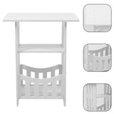 Living Room Sofa Side Table Bedroom Nightstand Hollow