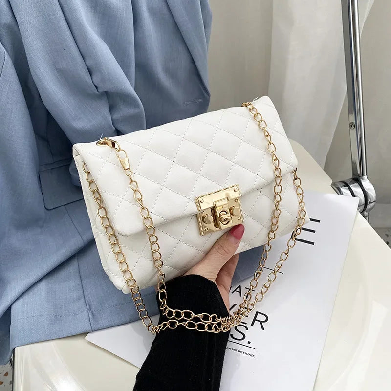 Embroidery Thread Small PU Leather Crossbody Bags For