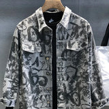 Men's Denim Jacket Long Shirt Wide Shoulders Fashion