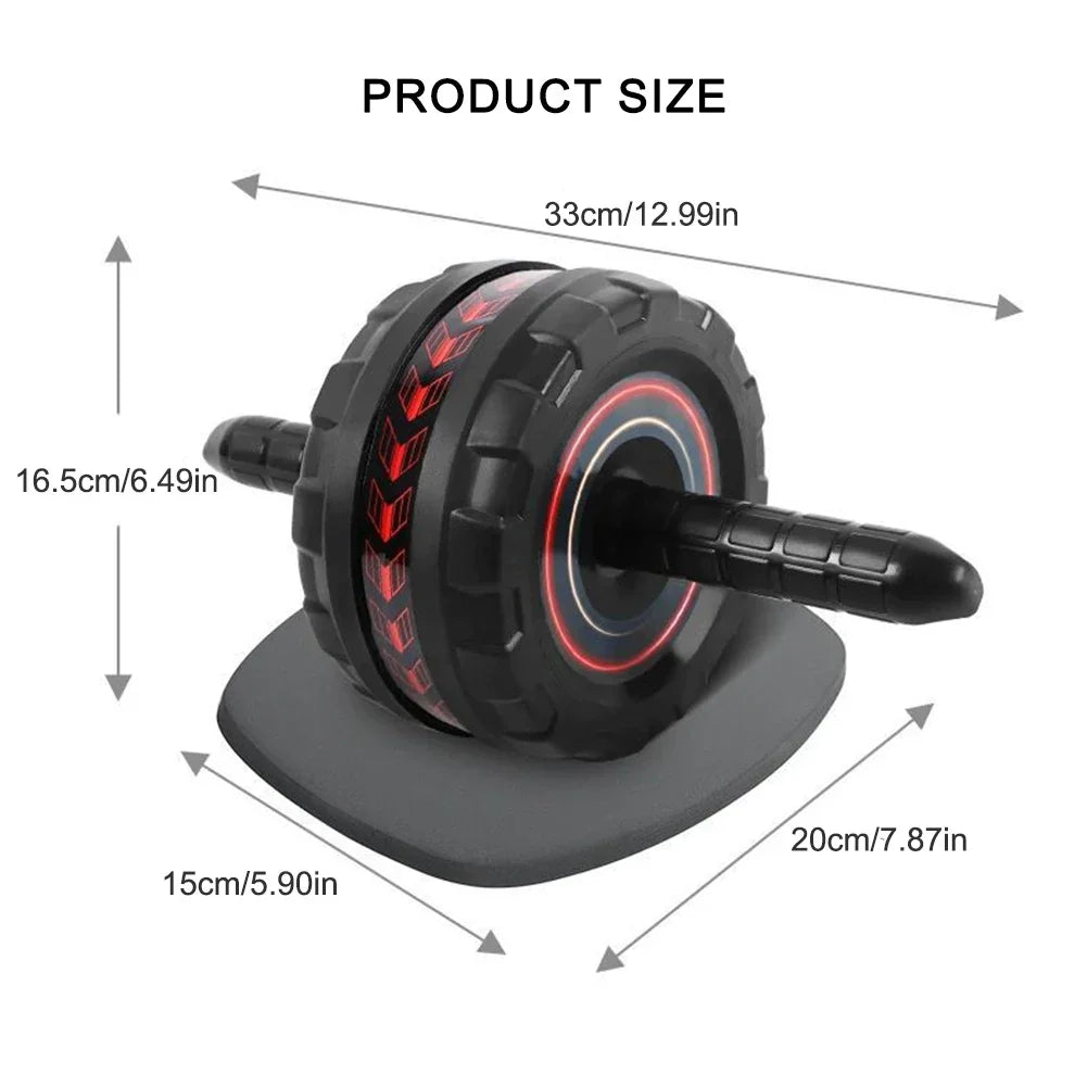 Abdominal Exercise Roller with Mat Abdominal Fitness Wheel