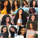 12A Kinky Curly Human Hair Bundles With Frontal