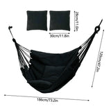 Hammock Chair Hanging Rope Swing Chair Portable Comfortable