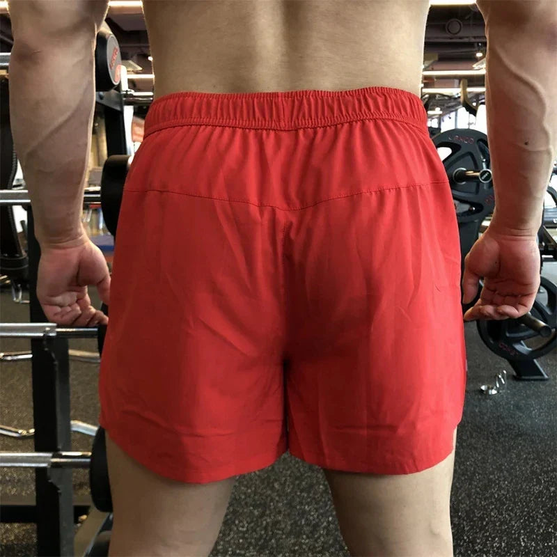 NEW Men Running Shorts Sports Jogging Fitness Breathable