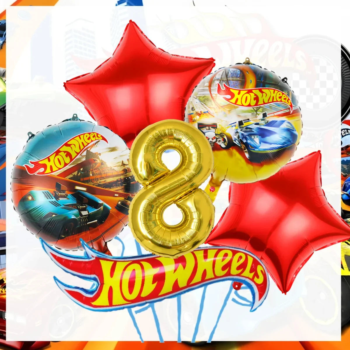 Hot Wheels Birthday Decoration Racing Car Disposable Tableware