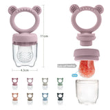 Baby Pacifier Fruit Feeder With Cover Silicone Newborn