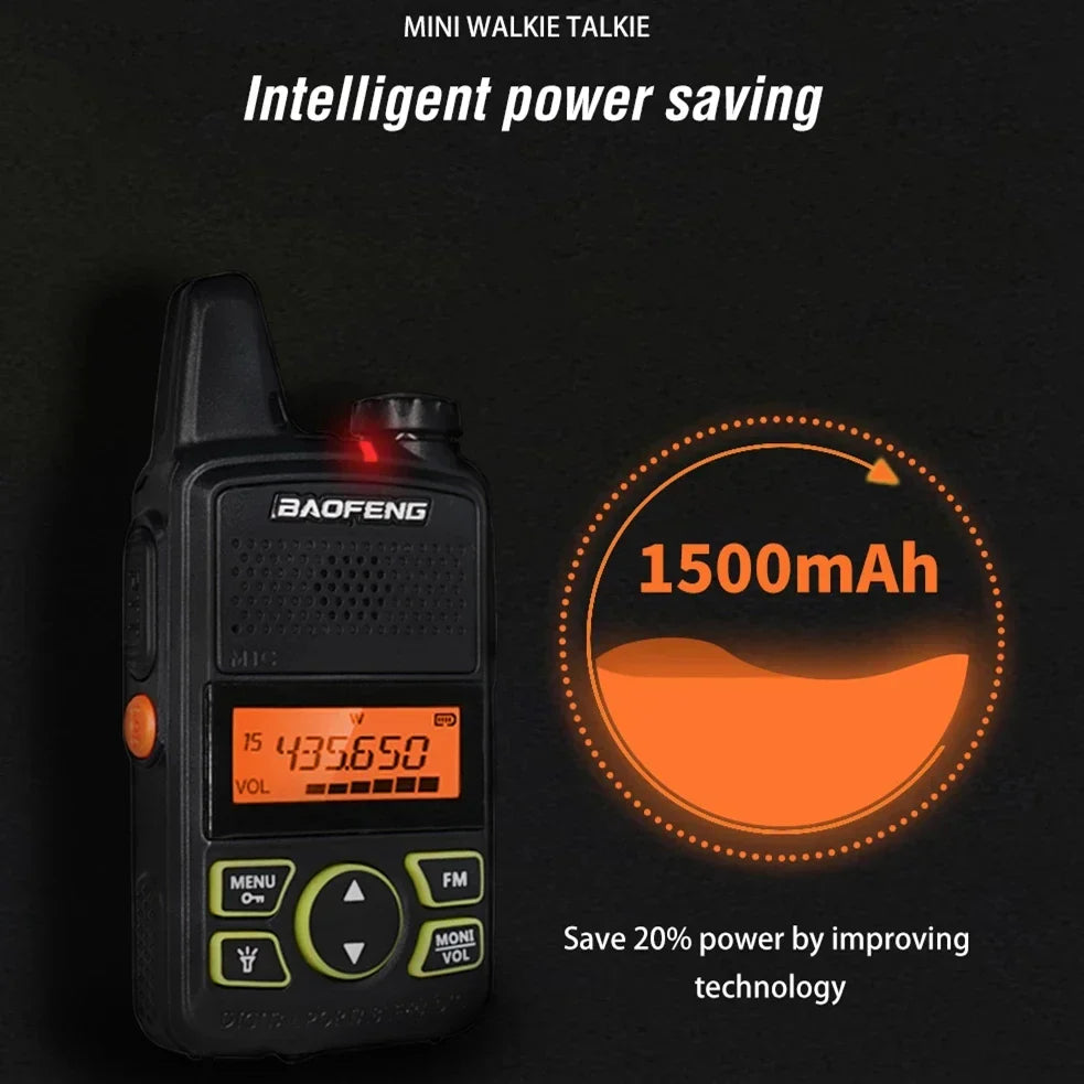 Baofeng Mini Walkie Talkie BF-T1 UHF 400-470MHz Portable