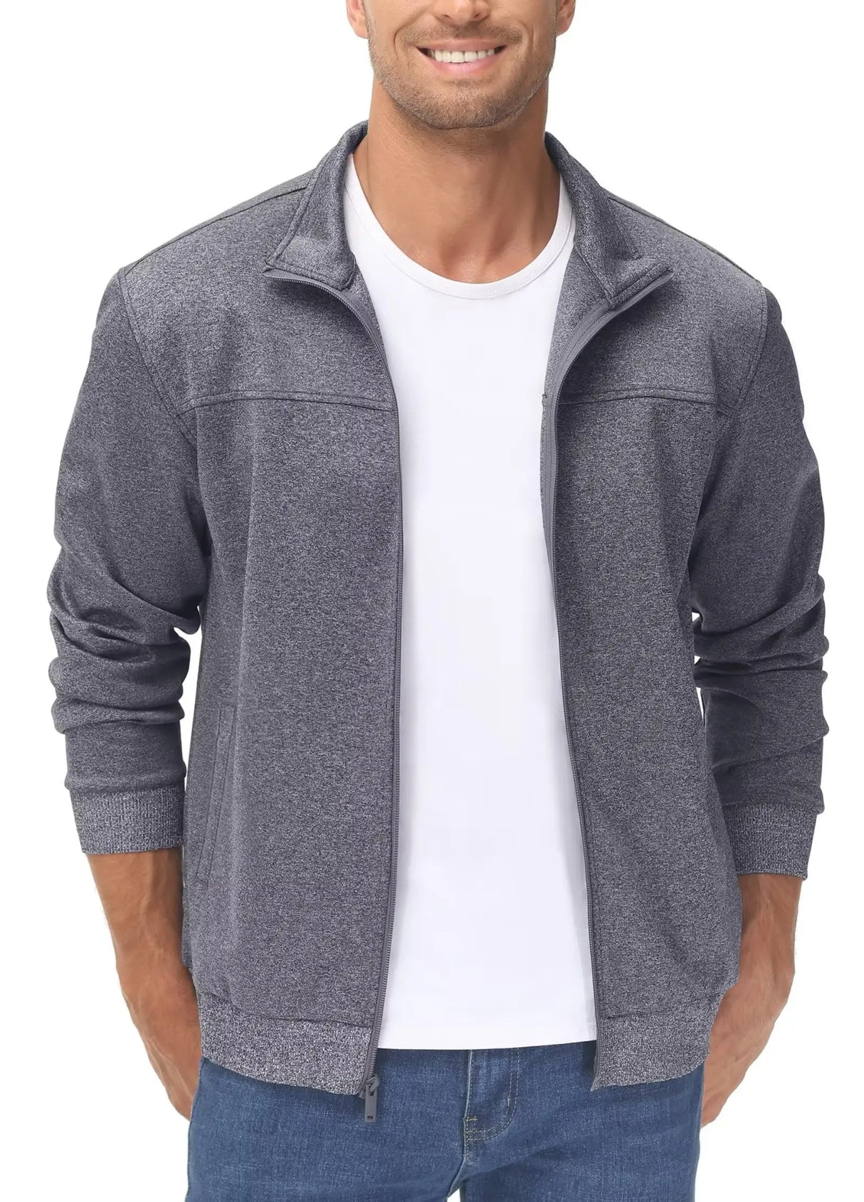 TACVASEN Full Zip UP Track Jackets Mens Lightweight