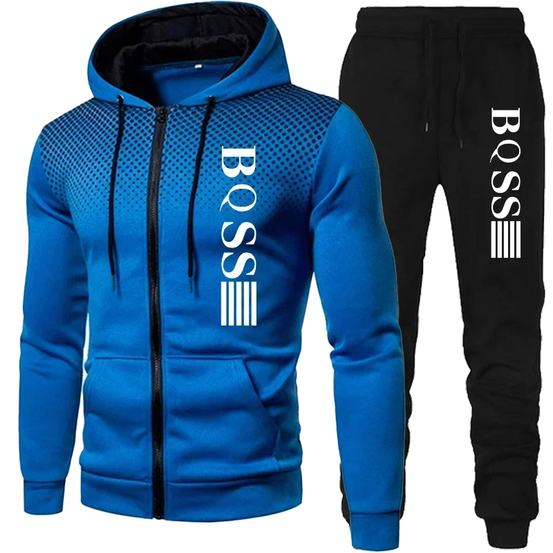 Costem for Men Clothing Spotted Sweatshirt Suit Hoodie